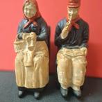 Vintage lot 2 personnages ancien platre 20 cm, Enlèvement ou Envoi