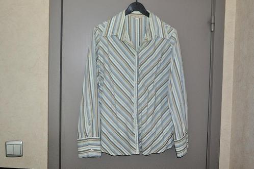 Gestreepte blouse - Kishido - 48, Vêtements | Femmes, Blouses & Tuniques, Comme neuf, Taille 46/48 (XL) ou plus grande, Bleu, Enlèvement ou Envoi