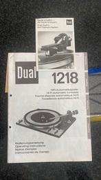 Handleiding Dual 1218 en brochure naald dual 650, TV, Hi-fi & Vidéo, Tourne-disques, Comme neuf, Dual, Enlèvement ou Envoi