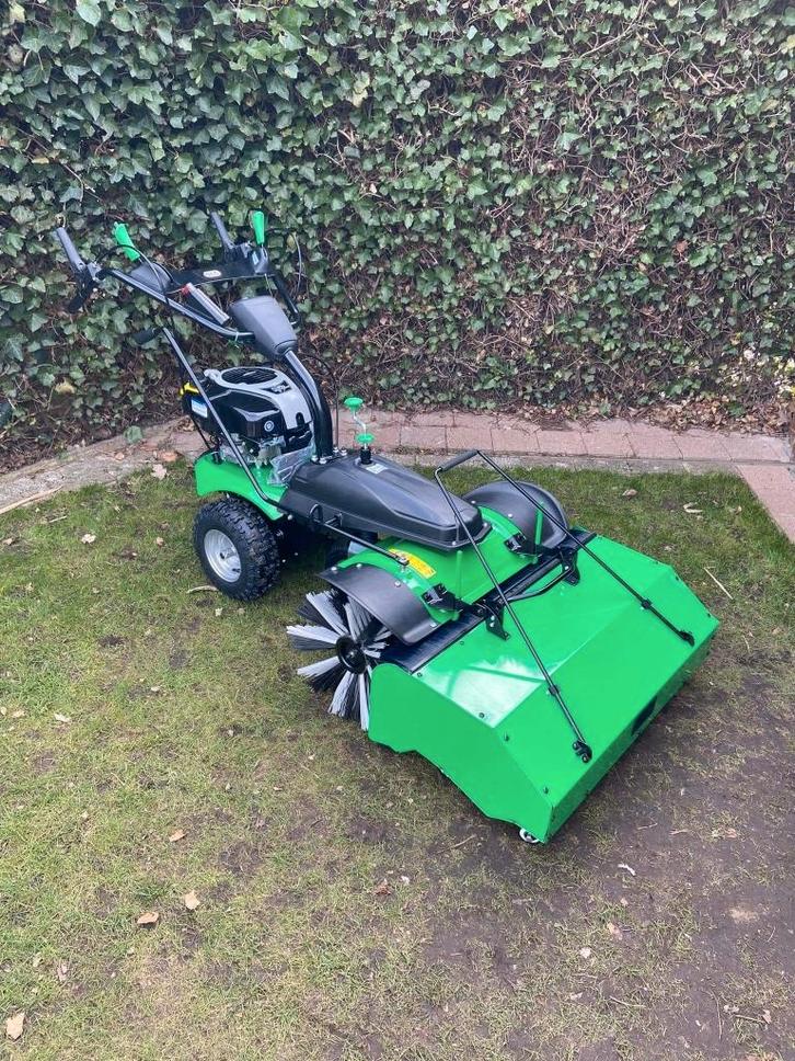 Veegmachine acg 80 of 100 cm met gratis opvang en schuif, Tuin en Terras, Veegmachines, Nieuw, Ophalen