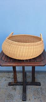 Panier rond tressé en rotin Ferm Living XL, Ophalen, Zo goed als nieuw, Rond, Mand