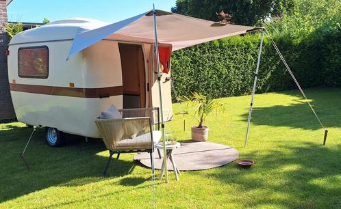 Mkp Smutti polyester mini caravan, Caravans en Kamperen, Caravans, Particulier, Treinzit, Overige, Koelkast, Luifel, Ophalen