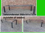 tuintafel - NIEUW tafelonderstel 300x101x73 cm H - eettafel, Tuin en Terras, Tuintafels, Ophalen, Nieuw, Rechthoekig, Metaal