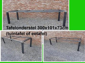 tuintafel - NIEUW tafelonderstel 300x101x73 cm H - eettafel beschikbaar voor biedingen