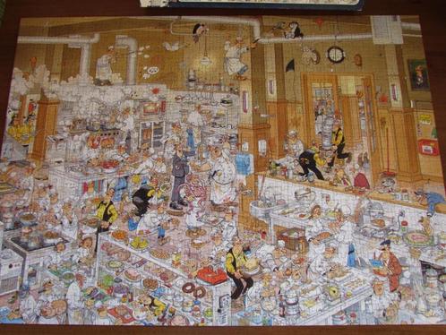 Puzzel Jan Van Haasteren restaurant, Hobby en Vrije tijd, Denksport en Puzzels, Gebruikt, Legpuzzel, 500 t/m 1500 stukjes, Ophalen of Verzenden
