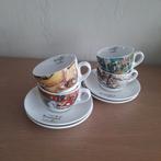4 tasses de café et assiettes Brueghel by Rombouts., Enlèvement ou Envoi