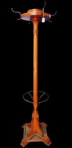 zeldzame café kapstok met originele zinken bakjes., Antiek en Kunst, Curiosa en Brocante, Ophalen