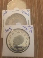 Zilveren munten 500 Frank., Postzegels en Munten, Ophalen, Zilver, Losse munt