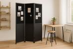 Kamerscherm hout met Prikbord, Huis en Inrichting, Woonaccessoires | Memoborden, Verzenden, Nieuw, Prikbord