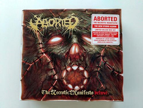 Aborted - The Necrotic Manifesto limited deluxe box, Cd's en Dvd's, Cd's | Hardrock en Metal, Zo goed als nieuw, Ophalen of Verzenden
