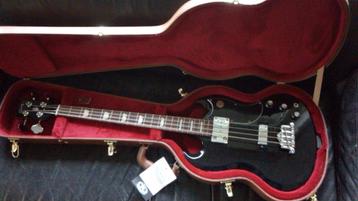 Neuve: Gibson SG Standard Basse Ebony /Acajou/ case original beschikbaar voor biedingen