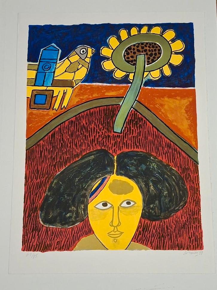 Corneille - Tournesol (Van Gogh), Antiek en Kunst, Kunst | Litho's en Zeefdrukken, Ophalen of Verzenden