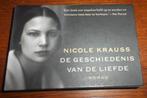 Dwarsligger: De geschiedenis van de liefde / Nicole Krauss, Ophalen, Gelezen, Nicole Krauss