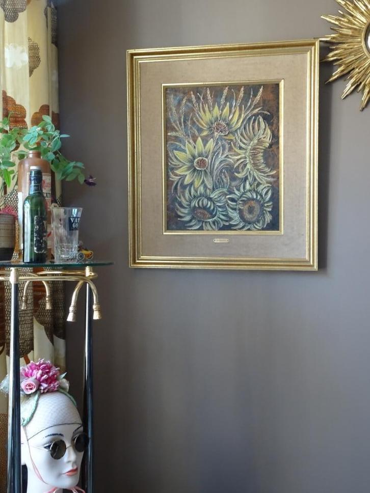 Authentieke lijst   – Schilderij op doek –     KOMEN & GAAN, Antiek en Kunst, Kunst | Schilderijen | Klassiek, Ophalen of Verzenden