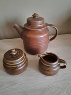 Vintage Arabia Finland theepot theeset bruin, Enlèvement, Comme neuf