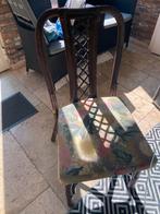 Tafel + 4 stoelen, Tuin en Terras, Ophalen, Gebruikt