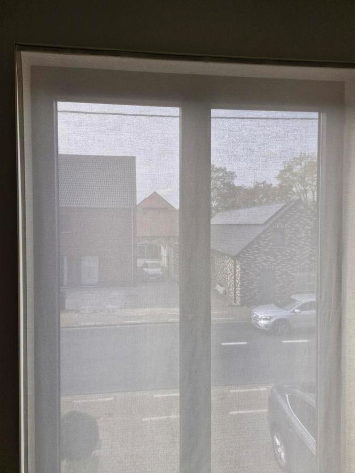 gordijnen, Huis en Inrichting, Stoffering | Gordijnen en Lamellen, Zo goed als nieuw, 200 cm of meer, 100 tot 150 cm, Crème, Ophalen