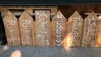 Houten planken met tekst voor huwelijk., Ophalen, Zo goed als nieuw
