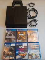 PS4 in prima staat, 1 controller, nodige kabels en 6 games, Games en Spelcomputers, Spelcomputers | Sony PlayStation 4, Gebruikt
