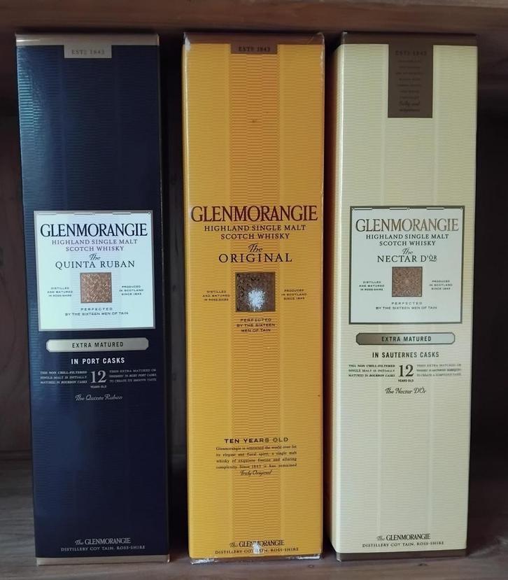 Glenmorangie: Nectar D'Or, Quinta Ruban, Original (whisky), Verzamelen, Wijnen, Ophalen of Verzenden