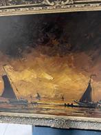 Muurschildering op panelen, Antiek en Kunst, Kunst | Schilderijen | Klassiek, Ophalen of Verzenden