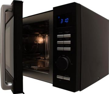 Frilec LMWAC9928DB Vrijstaande magnetron RVS Zwart, Electroménager, Enlèvement ou Envoi, Gril