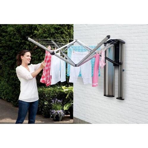 Brabantia droogrek wanddroger incl opbergbox, Tuin en Terras, Droogmolens en Wasrekken, Zo goed als nieuw, Droogmolen, Ophalen