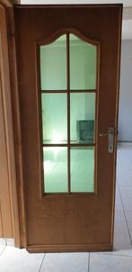 Binnendeur gekleurd glas, Doe-het-zelf en Bouw, Deuren en Vliegenramen, Ophalen, Gebruikt, Glas, Binnendeur