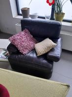 Vintage lederen 1-zit, Huis en Inrichting, Zetels | Zetels, Ophalen, Gebruikt, Eenpersoons, Leer