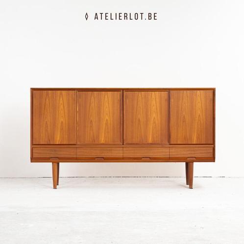 Design sideboard H. Kjaernulf, Huis en Inrichting, Kasten | Wandmeubels, Zo goed als nieuw, 100 tot 150 cm, 200 tot 250 cm, Ophalen