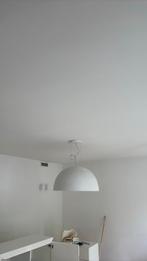 Witte Hanglamp, Huis en Inrichting, Lampen | Hanglampen, Ophalen, Zo goed als nieuw, Glas, Modern