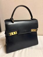 DELVAUX vintage Tempête boxcalf leer marine blauw, Handtassen en Accessoires, Tassen | Damestassen, Ophalen, Zo goed als nieuw