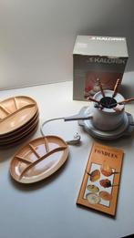 Electrisch fondueset met borden, Ophalen, Zo goed als nieuw, Fondueset