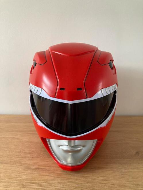 Power Ranger rode replica helm, Verzamelen, Film en Tv, Gebruikt, Tv, Beeldje, Replica of Model, Ophalen of Verzenden