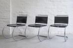 Set 6 MR10 Chairs by Ludwig Mies van der Rohe Decoene Knoll, Huis en Inrichting, Stoelen, Zwart, Ophalen