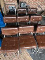 12 stoelen met sporen van kattennagels., Gebruikt, Ophalen of Verzenden