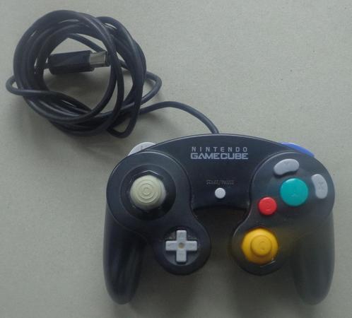 Originele Controller Zwart voor de GameCube, Games en Spelcomputers, Games | Nintendo GameCube, Gebruikt, Ophalen of Verzenden