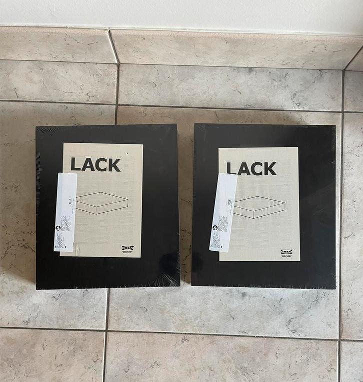 IKEA LACK 2 zwartbruine wandplanken ongeopend, Huis en Inrichting, Woonaccessoires | Wandplanken en Boekenplanken, Nieuw, Ophalen of Verzenden
