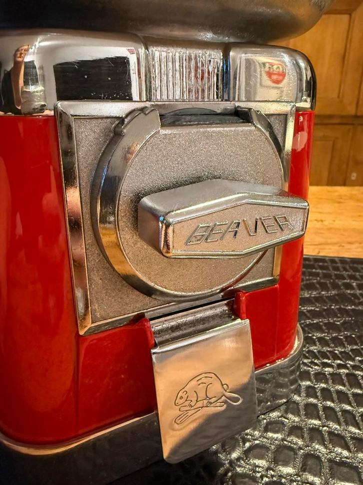 Distributeur chewing-gum Beaver bordeaux, Verzamelen, Automaten | Overige, Gebruikt, Ophalen of Verzenden