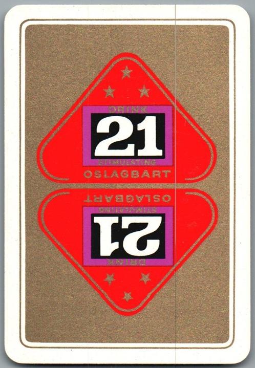 speelkaart - LK12473 - 2x Drink 21, Oslagbart, Verzamelen, Speelkaarten, Jokers en Kwartetten, Zo goed als nieuw, Speelkaart(en)
