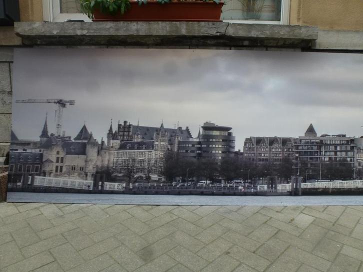 Zicht op rede van Antwerpen  -Oude stad, Antiek en Kunst, Kunst | Tekeningen en Fotografie, Ophalen