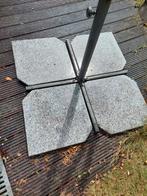 Parasolvoet met 4 tegels, Ophalen, Gebruikt, Parasolvoet