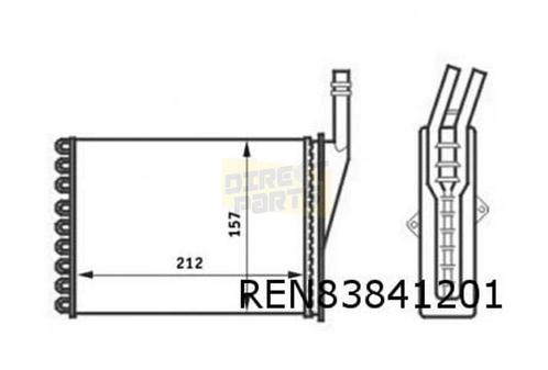 Renault Espace III / Avantime (11/96-9/02) kachelradiateur L, Autos : Pièces & Accessoires, Climatisation & Chauffage, Renault