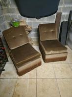 Retro stoelen, Ophalen, Gebruikt, Stof, Twee