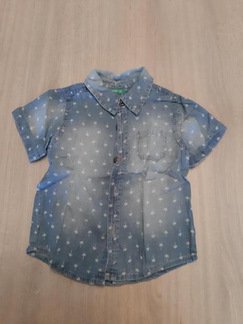 Hemdje met korte mouw, maat 80, Kinderen en Baby's, Babykleding | Maat 80, Gebruikt, Jongetje, Overhemdje of Bloesje, Ophalen of Verzenden