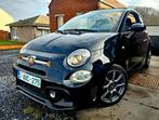 Abarth 595C   Garantie 12 mois, Auto's, Navigatiesysteem, Cabriolet, Zwart, Leder