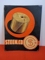 tole publicitaire steen & co, Collections, Marques & Objets publicitaires, Enlèvement ou Envoi, Utilisé, Panneau publicitaire