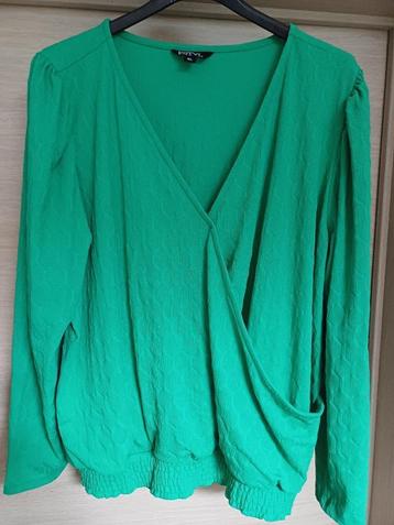 Fstyl (M&S) XL (52) manches longues vertes, Enlèvement ou Envoi, Pull ou Veste, Comme neuf, Vert