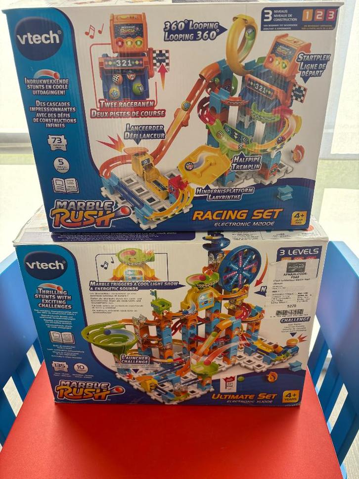 VTech Marble Rush Racing Set (M200E) + Ultimate set, Enfants & Bébés, Jouets | Blocs de construction, Comme neuf, Autres marques