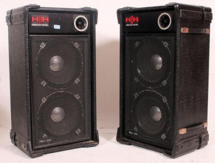 HH 200 PRO klankkasten 1 paar, Audio, Tv en Foto, Luidsprekerboxen, Gebruikt, Front, Rear of Stereo speakers, 120 watt of meer